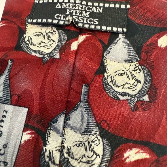 Vintage Wizard of Oz Tin Man red tie - Picture 5 of 5